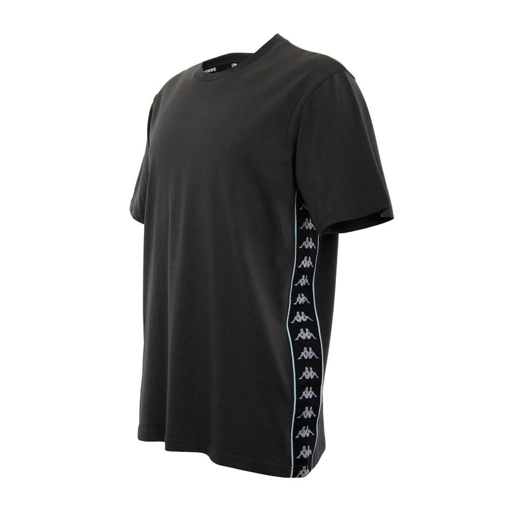 Polera Men Grey Logo Back Black