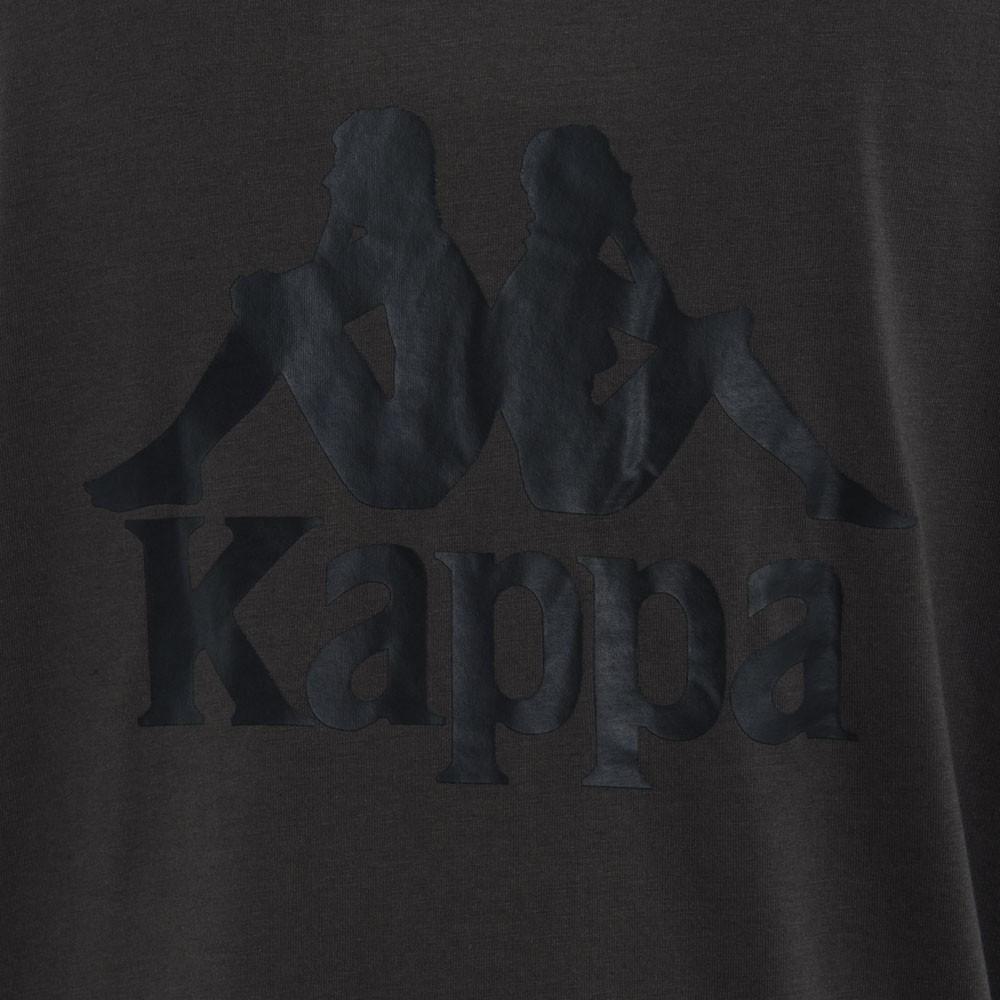 Polera Men Grey Logo Back Black