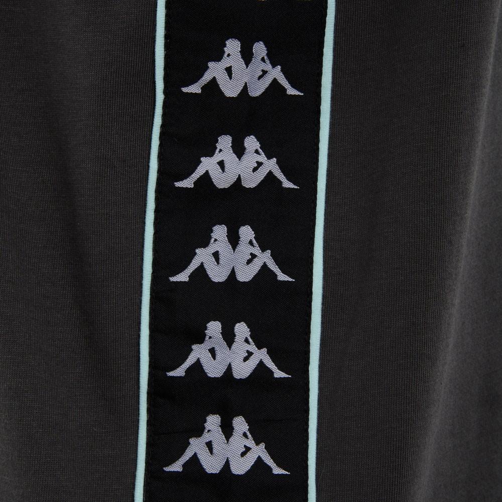 Polera Men Grey Logo Back Black