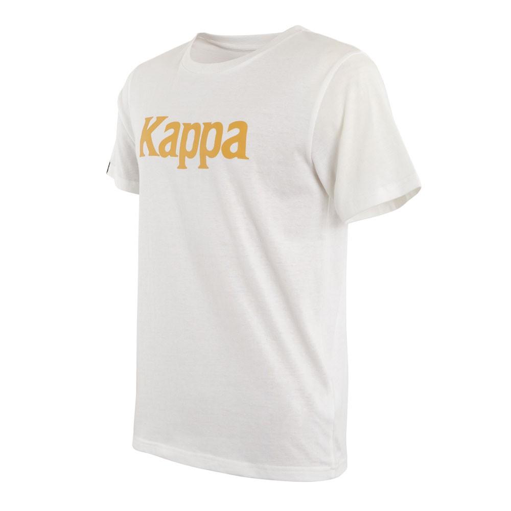Polera Kids White Logo Yellow
