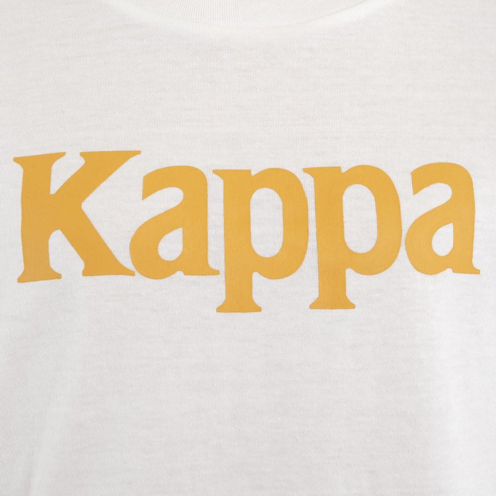 Polera Kids White Logo Yellow