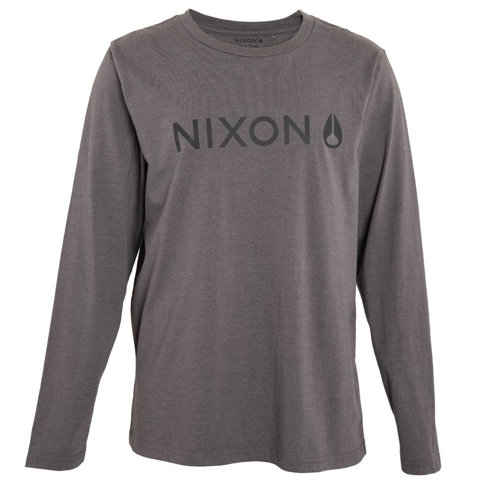 Polera Men Long Sleeve Black Logo White
