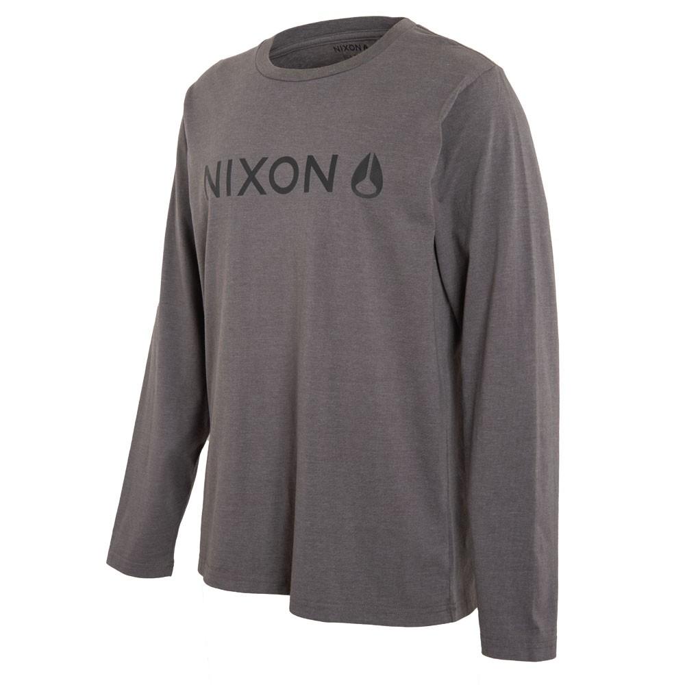 Polera Men Long Sleeve Black Logo White