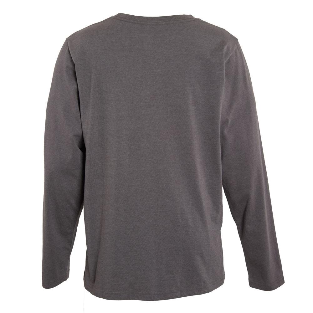Polera Men Long Sleeve Black Logo White