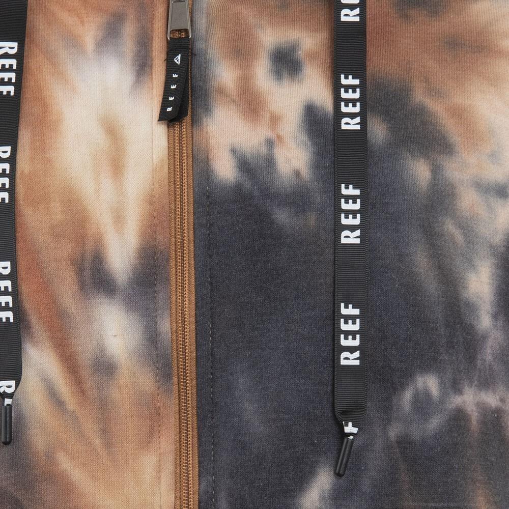 Polerón Men Full Zipper Tie Dye Brown