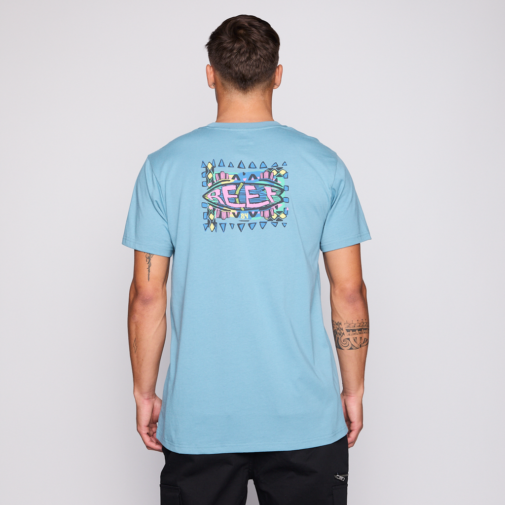 Polera Reef Men Surf Reef 84 Turqouise
