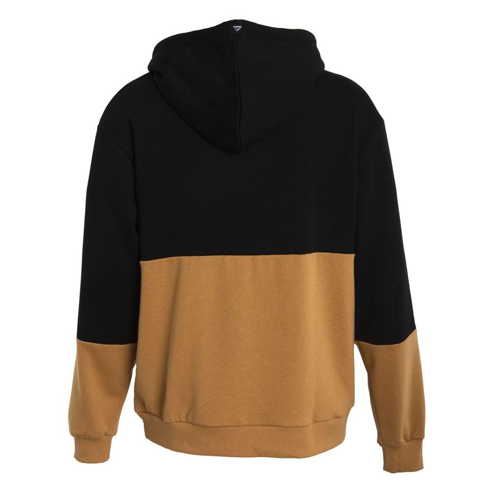 Poleron Men Hoodie Bicolor Black Brown
