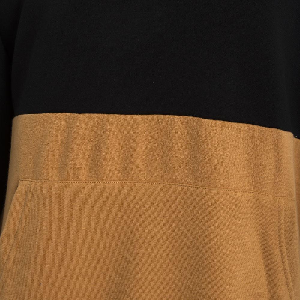 Poleron Men Hoodie Bicolor Black Brown