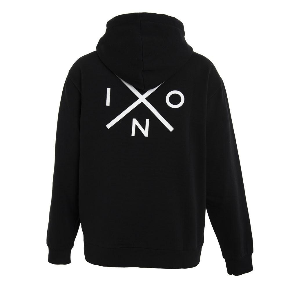 Poleron Men Canguro Black Logo White