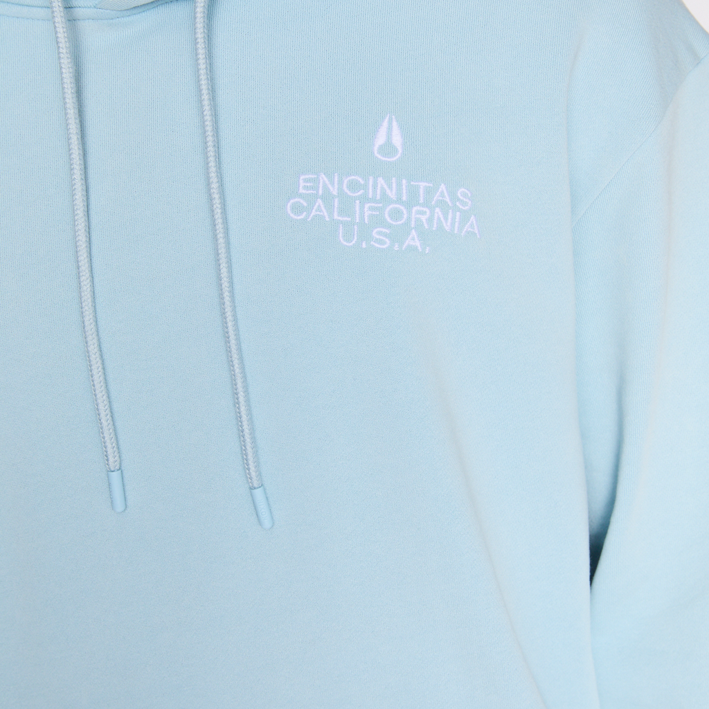 Polerón Nixon Men Hoodie Encinitas Light Blue