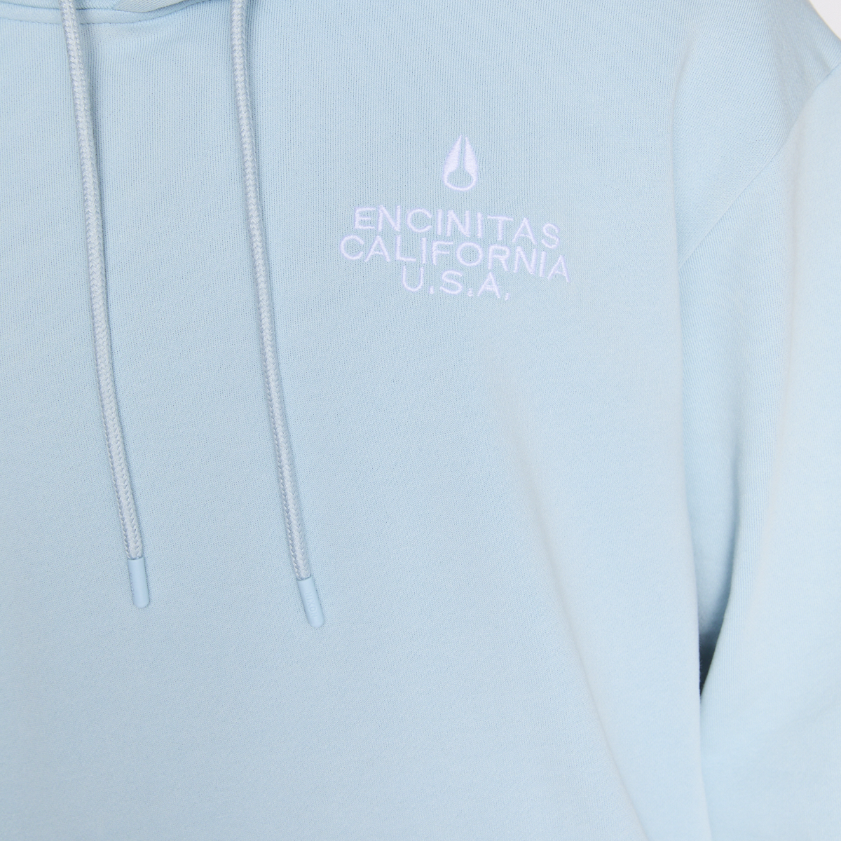Polerón Nixon Men Hoodie Encinitas Light Blue