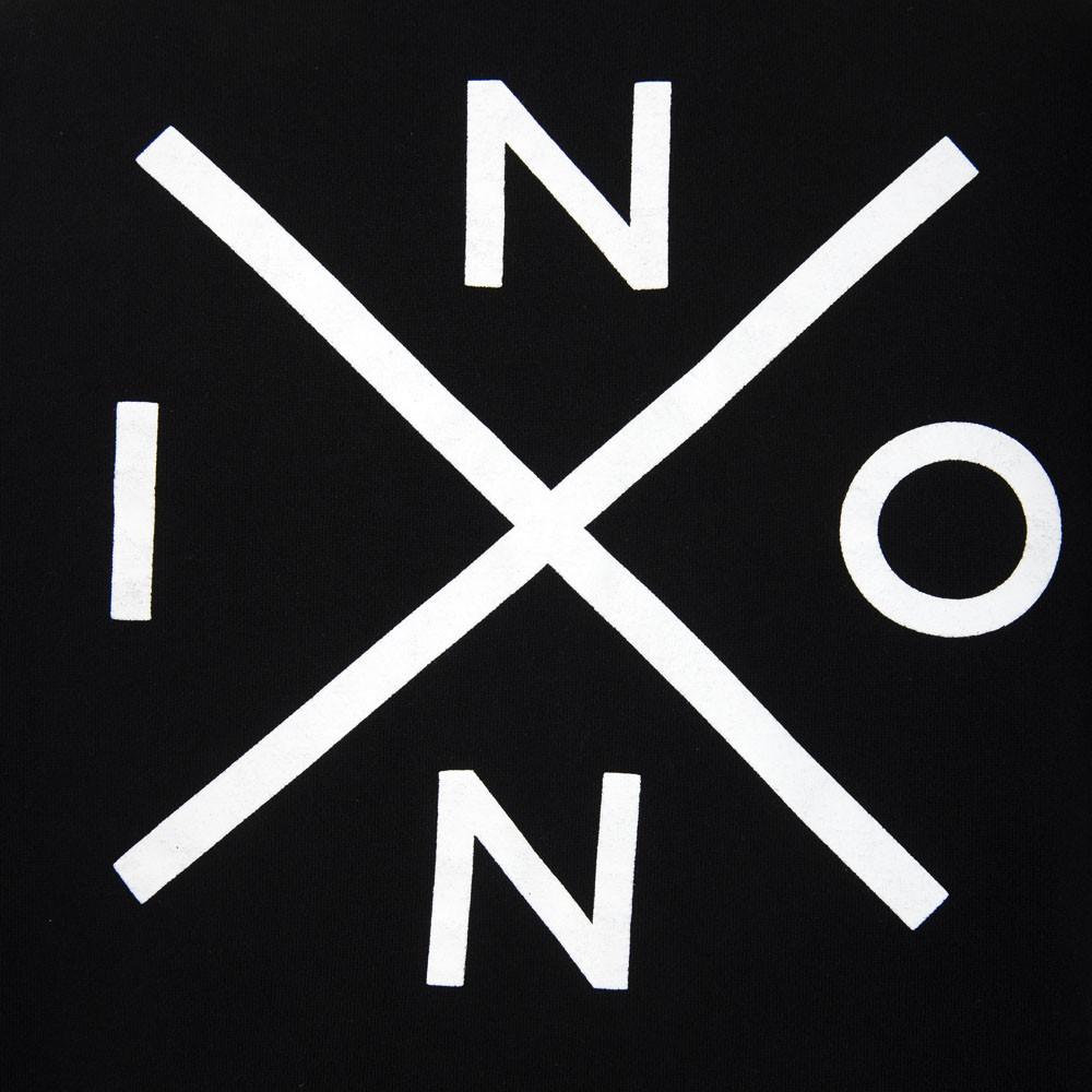 Poleron Men Canguro Black Logo White