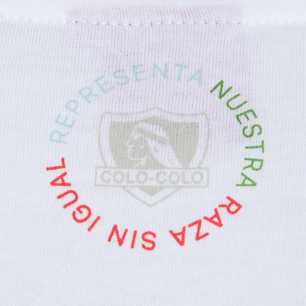 Polera Colo Colo Urbano "Raza Sin Igual" Blanca
