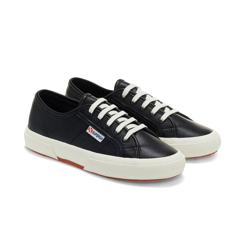 Zapatilla 2750 Vegan Fauxleather Black White Avorio