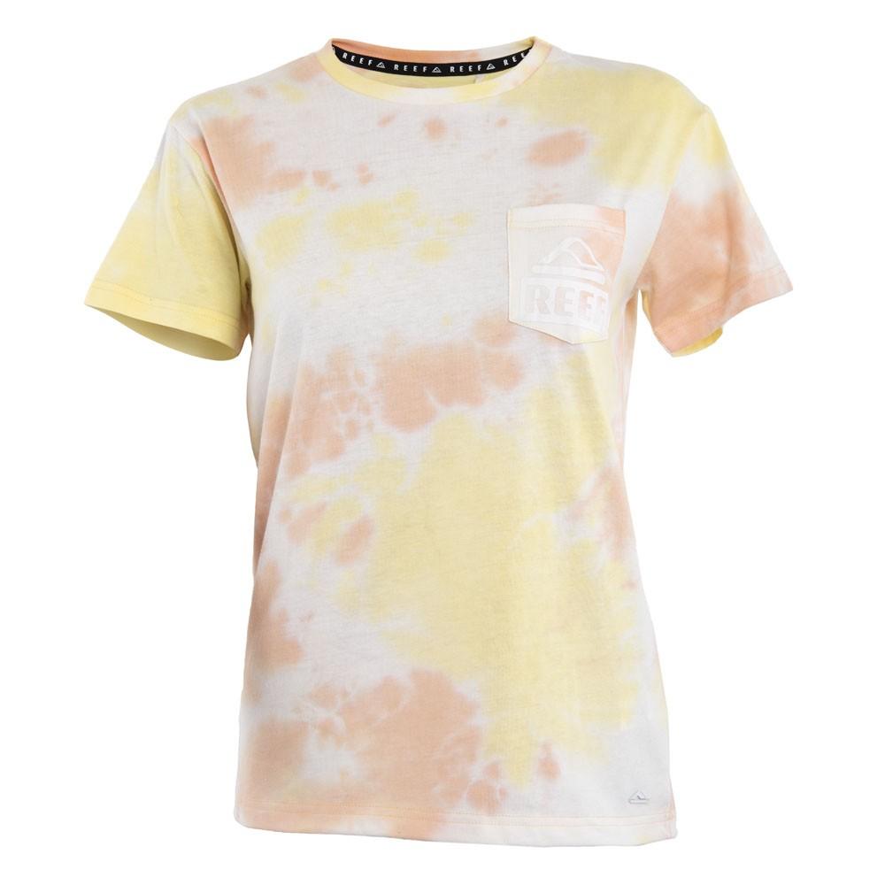 Polera Tie Dye Yellow Bolsillo