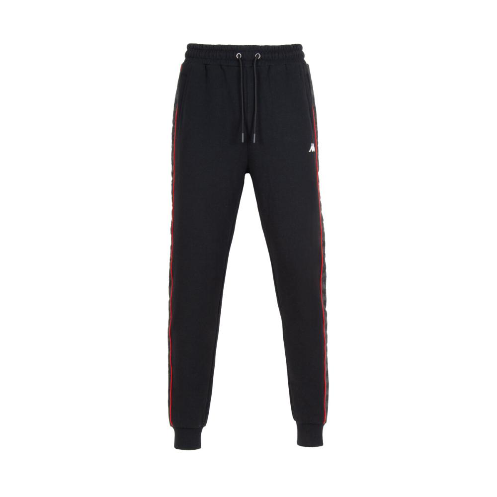 Pantalon Men Black Banda Black Red