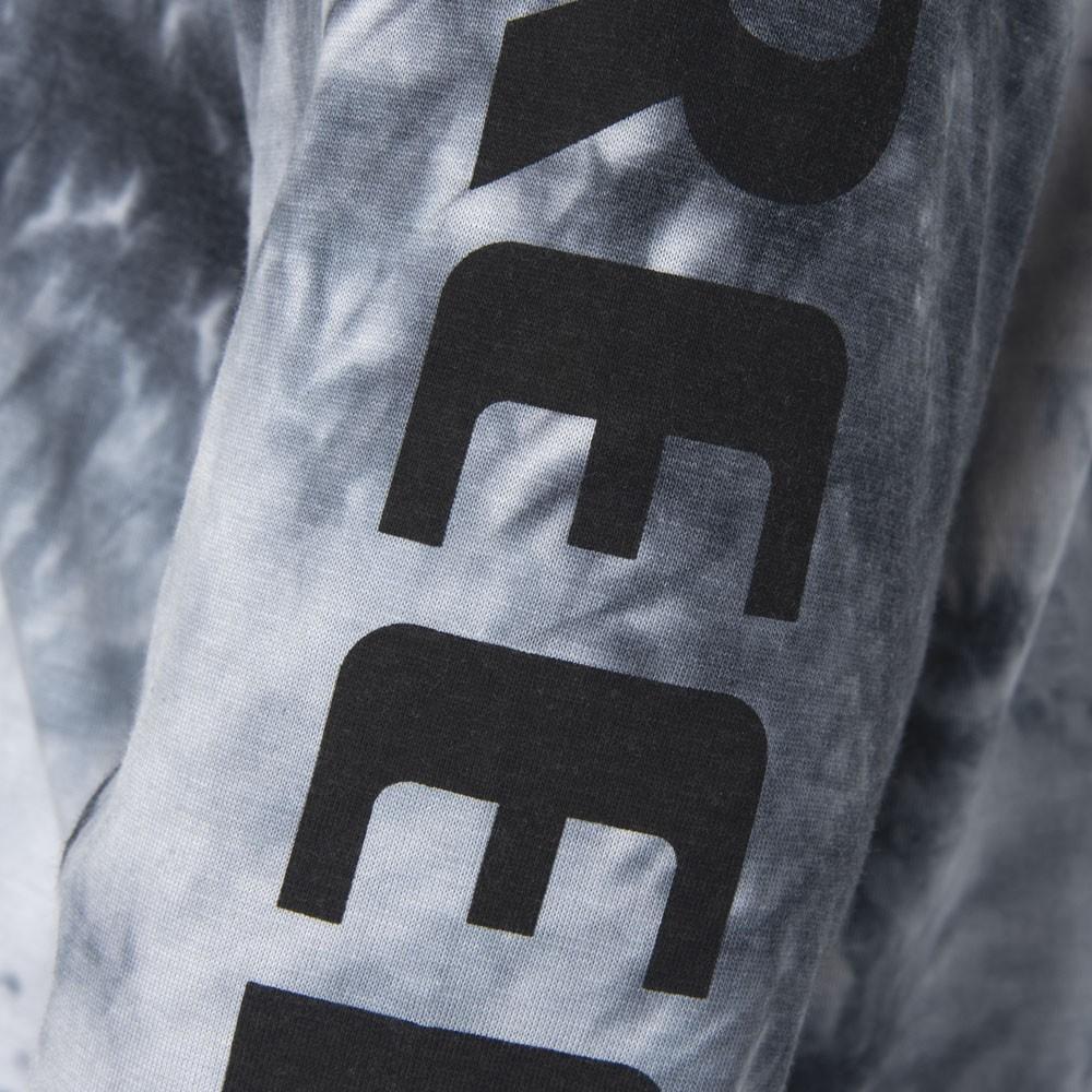 Polera Men Long Sleeve Tie Dye Grey Black