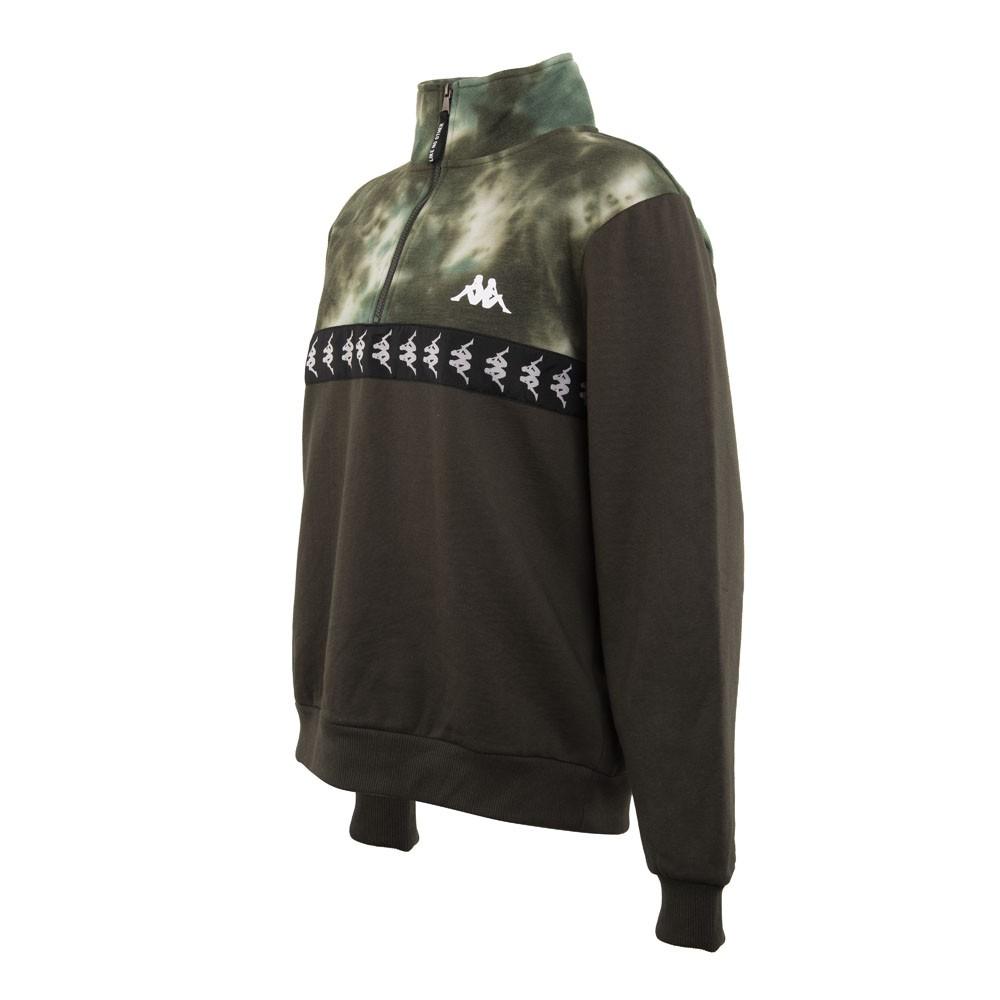Poleron Men Half Zip Dark Green