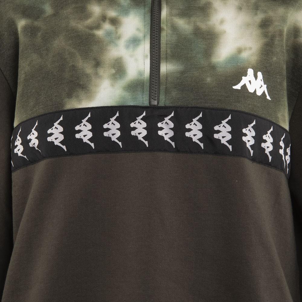 Poleron Men Half Zip Dark Green