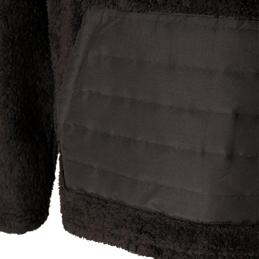 Poleron Sherpa Men Mid Zip All Black