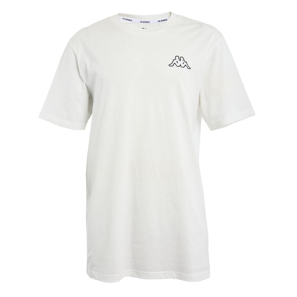 Polera Men Overzise White Logo Back