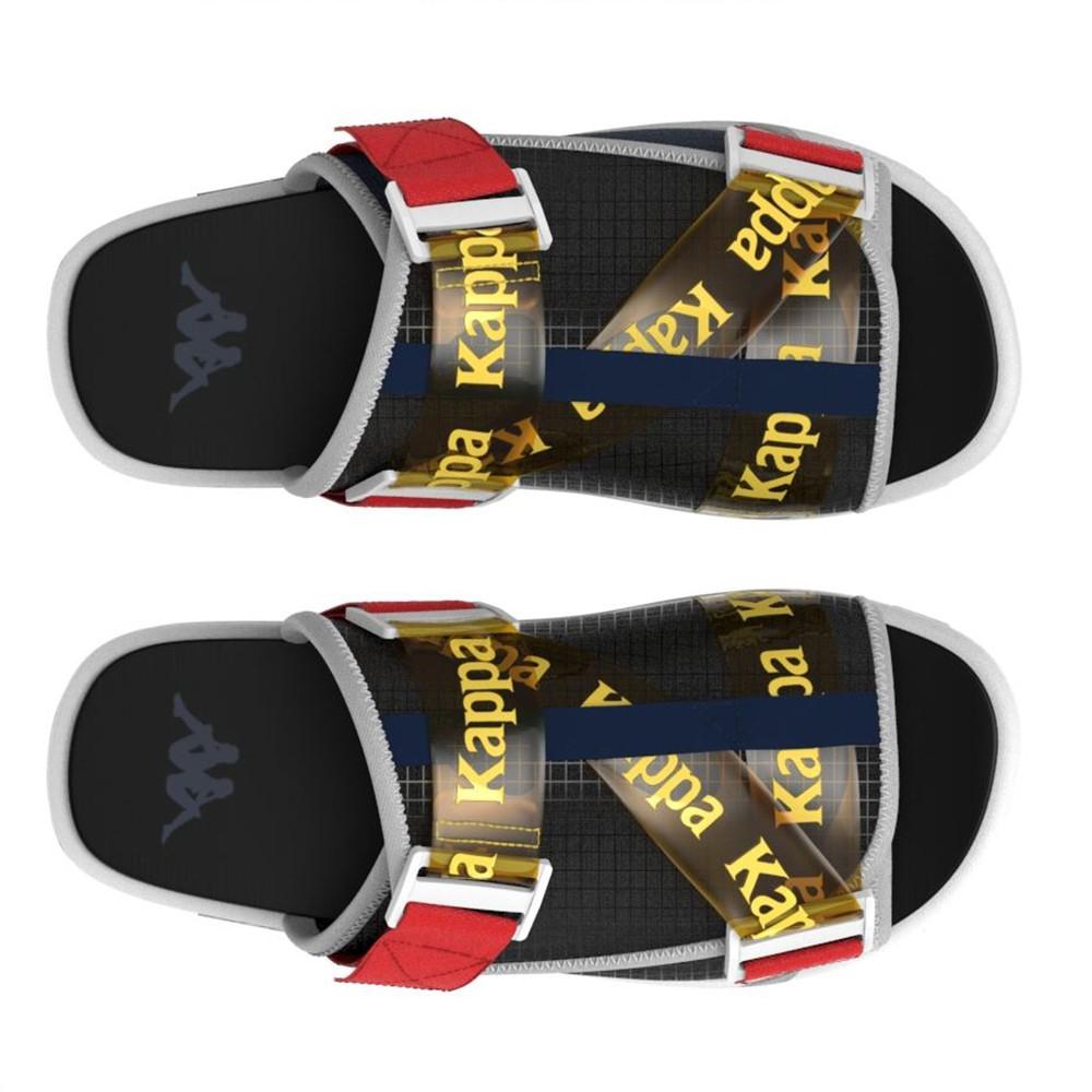 Sandalia Authentic Mitel Black Yellow Red
