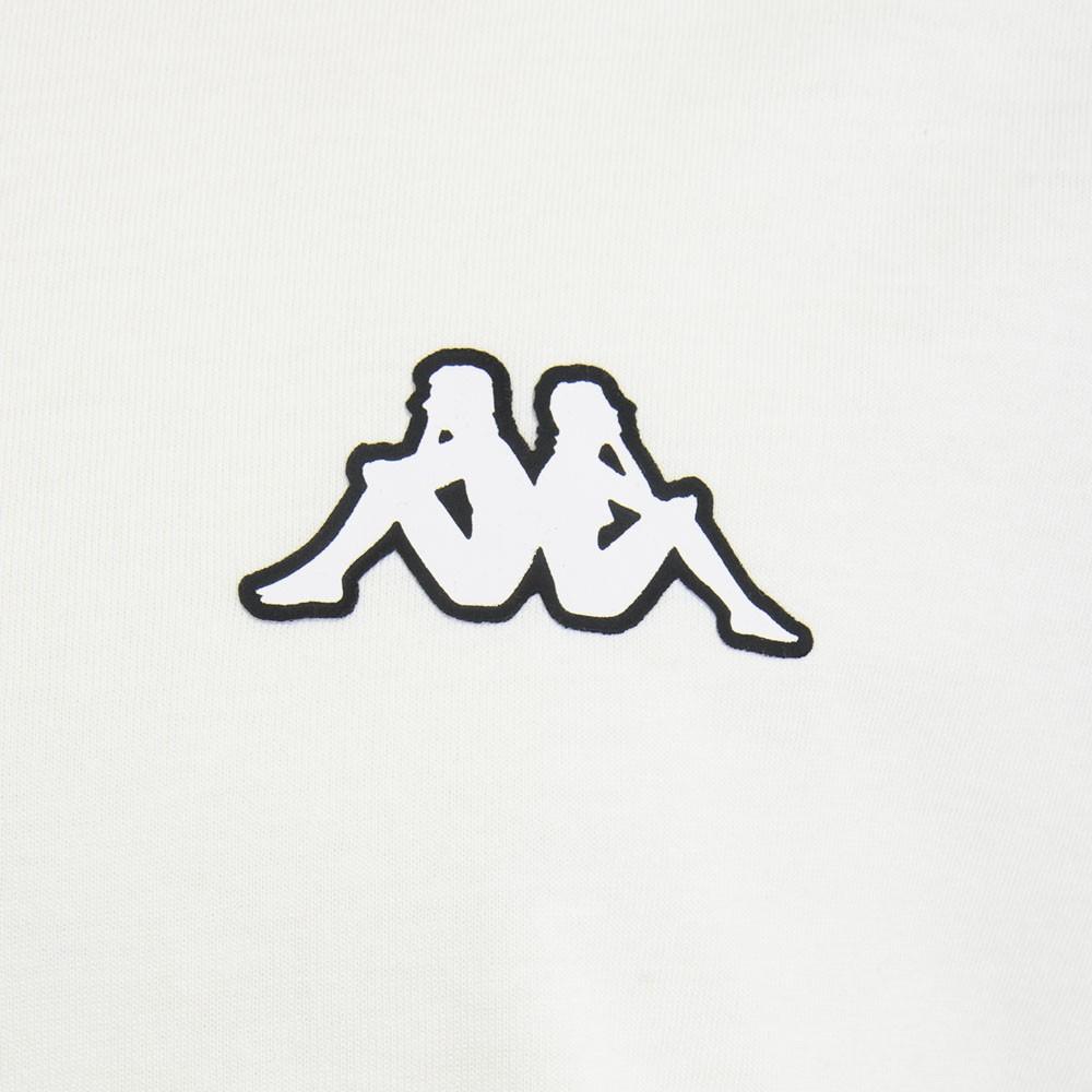 Polera Men Overzise White Logo Back