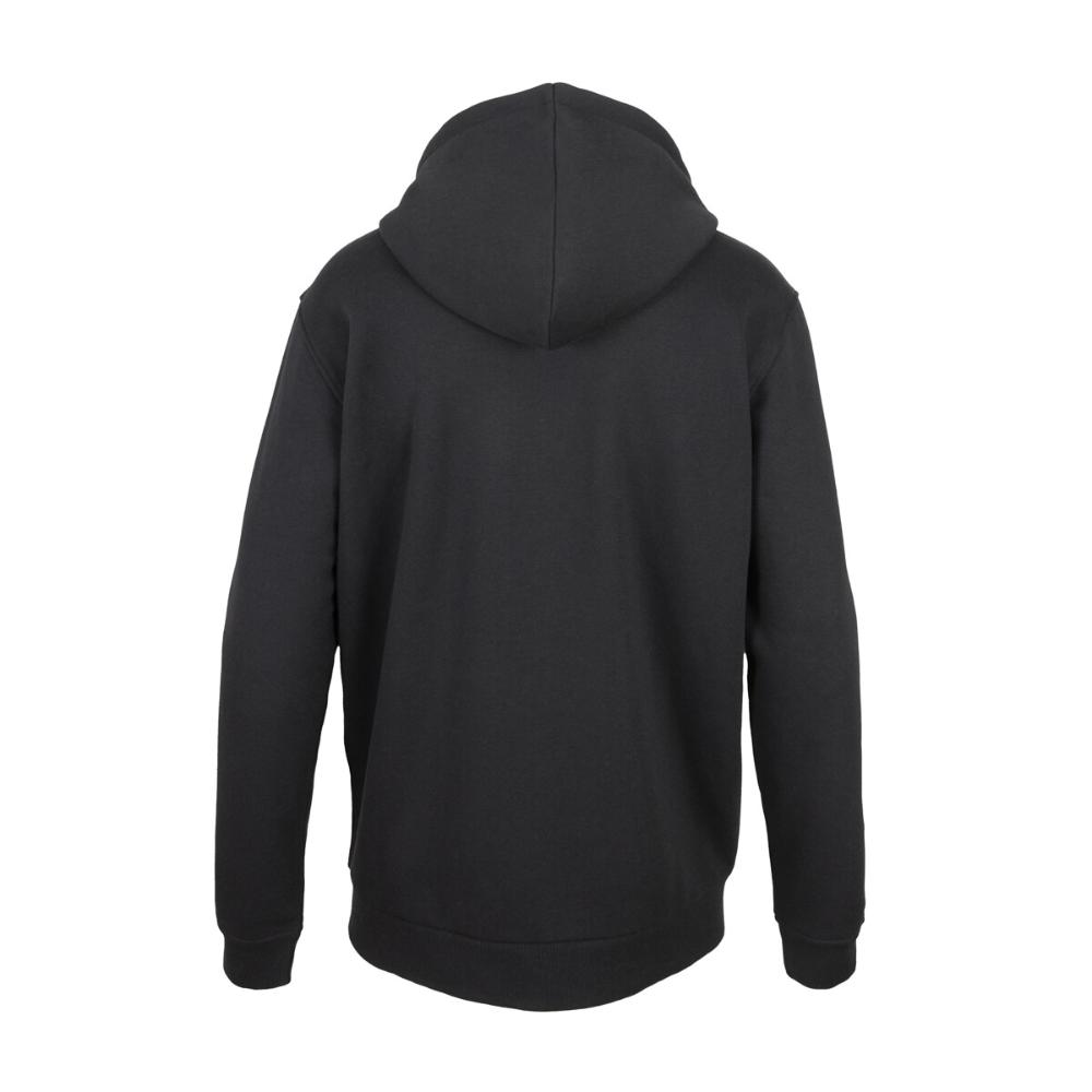 Polerón Men Full Zipper Black Logo White