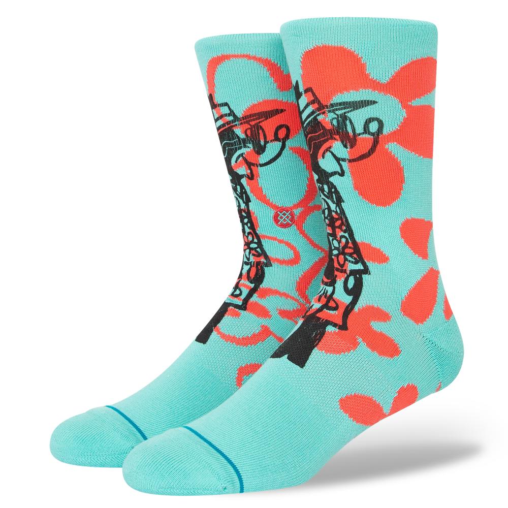 Stance Sock Unisex Surf check by russ blue