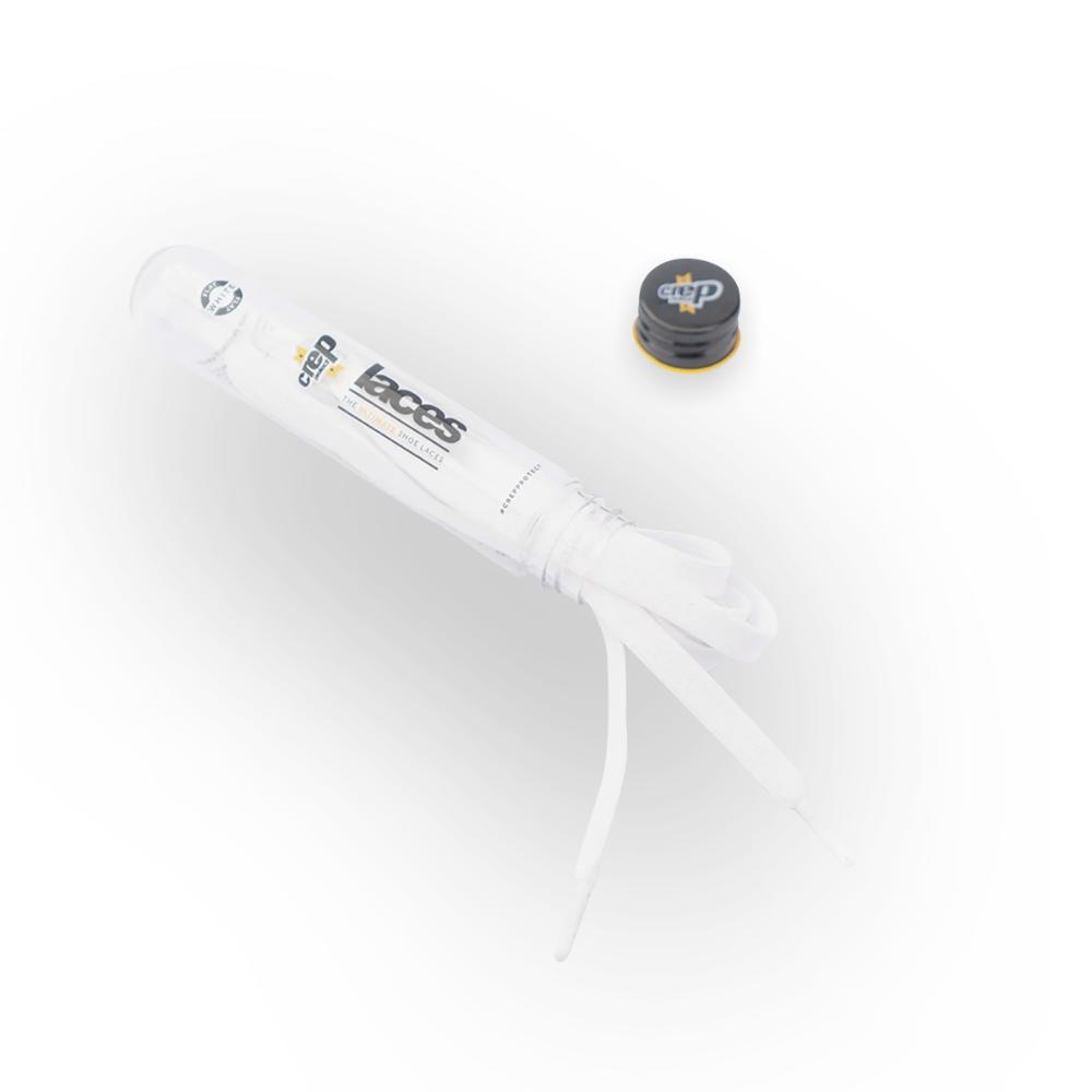 CREP LACES ICE WHITE FLAT