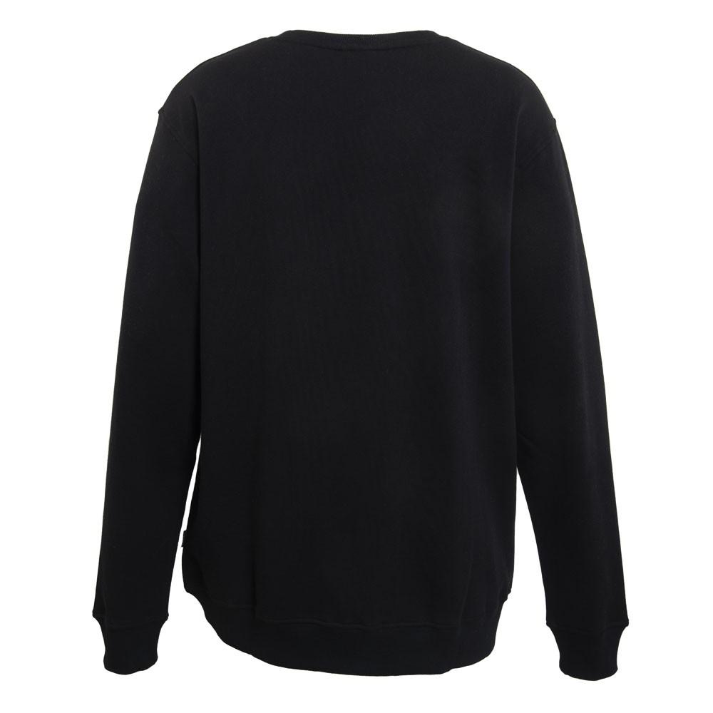 Polerón Crew Black Logo Front Black