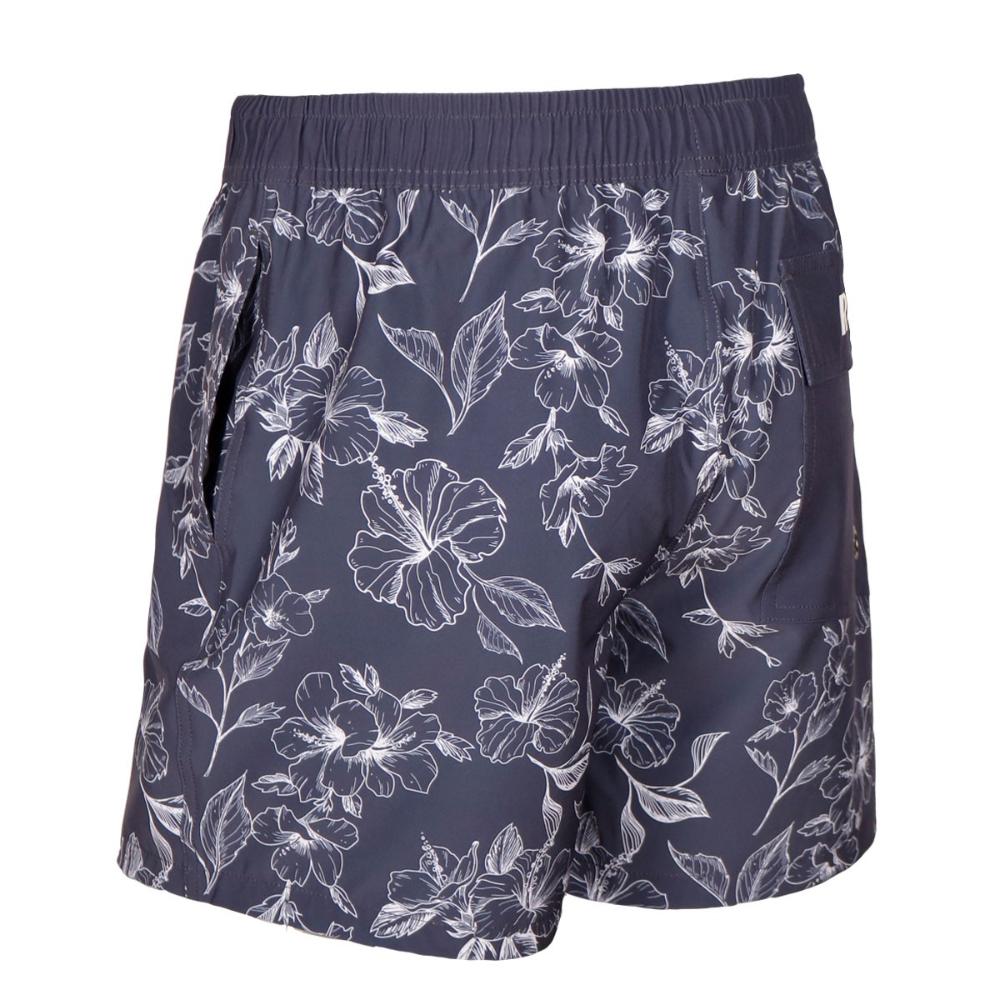 Traje de Baño Men Blue Flowers White