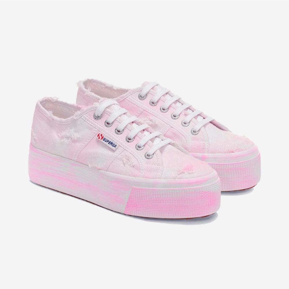 Zapatilla 2790 Stone Wash White Pink