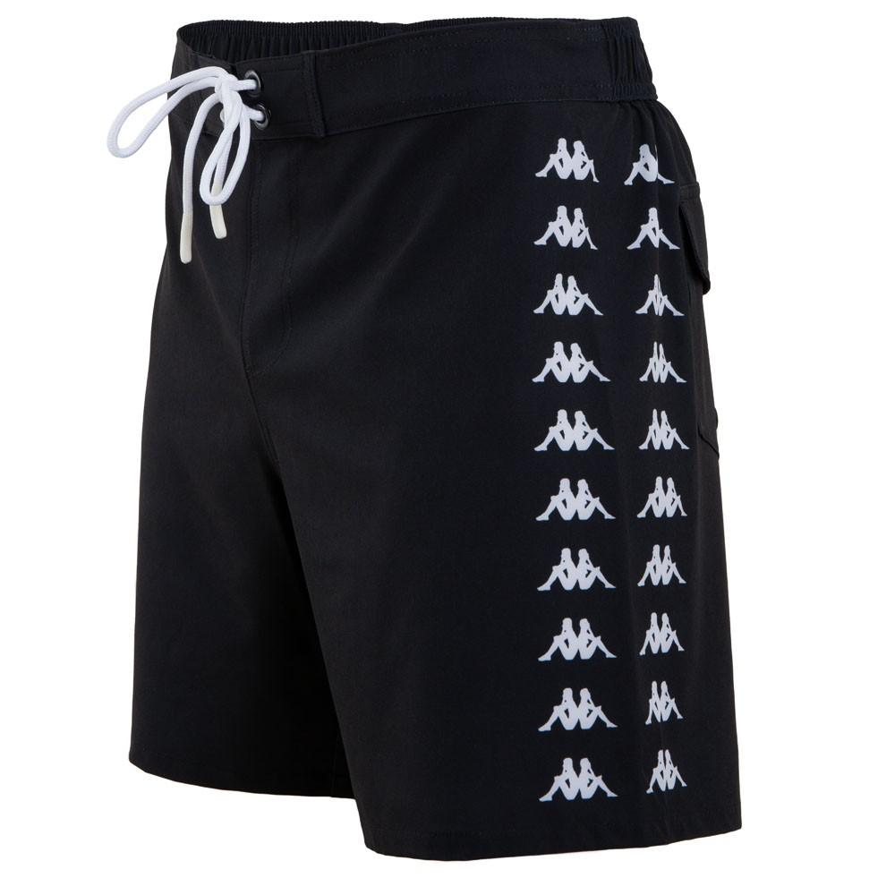 Traje de Baño Men Black Banda Black White