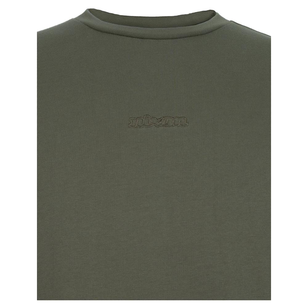 Polera Nixon Men Small Logo Green