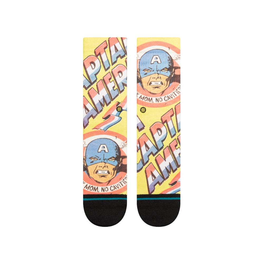 Stance Sock Kids Captain America No Cavities Yellow