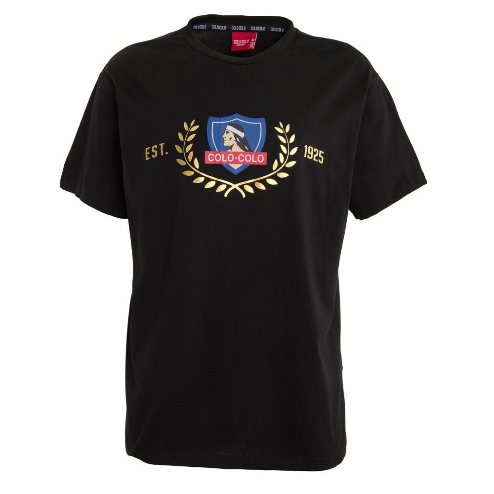Polera Colo Colo Urbano Escudo Front Black