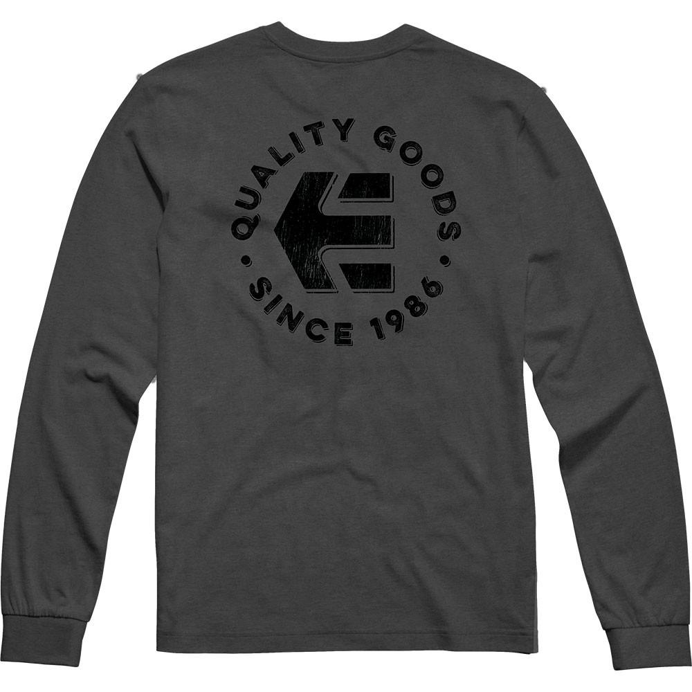 Polera Manga Larga Sicen 1986 Charcoal Heather Grey