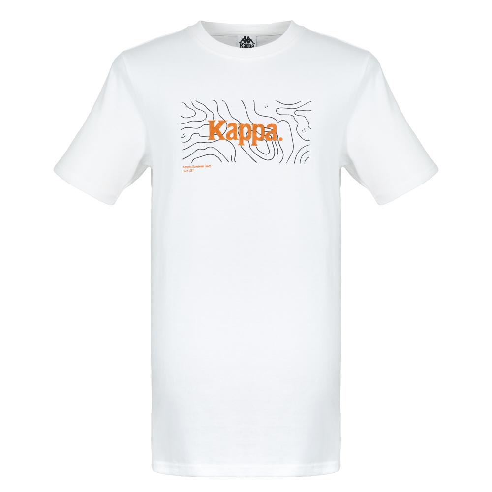 Polera Kappa Men Topographic White