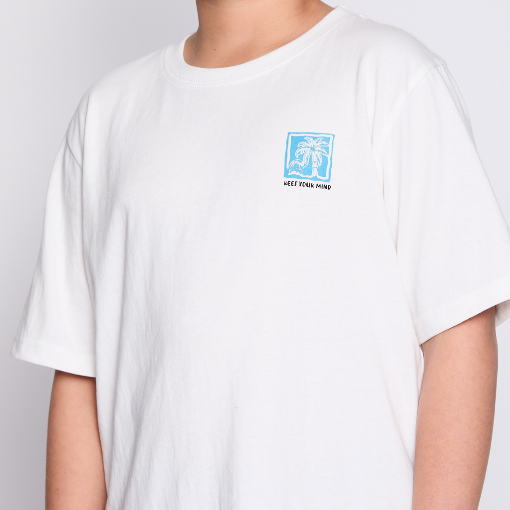 Polera Reef Kids Tiny Print White
