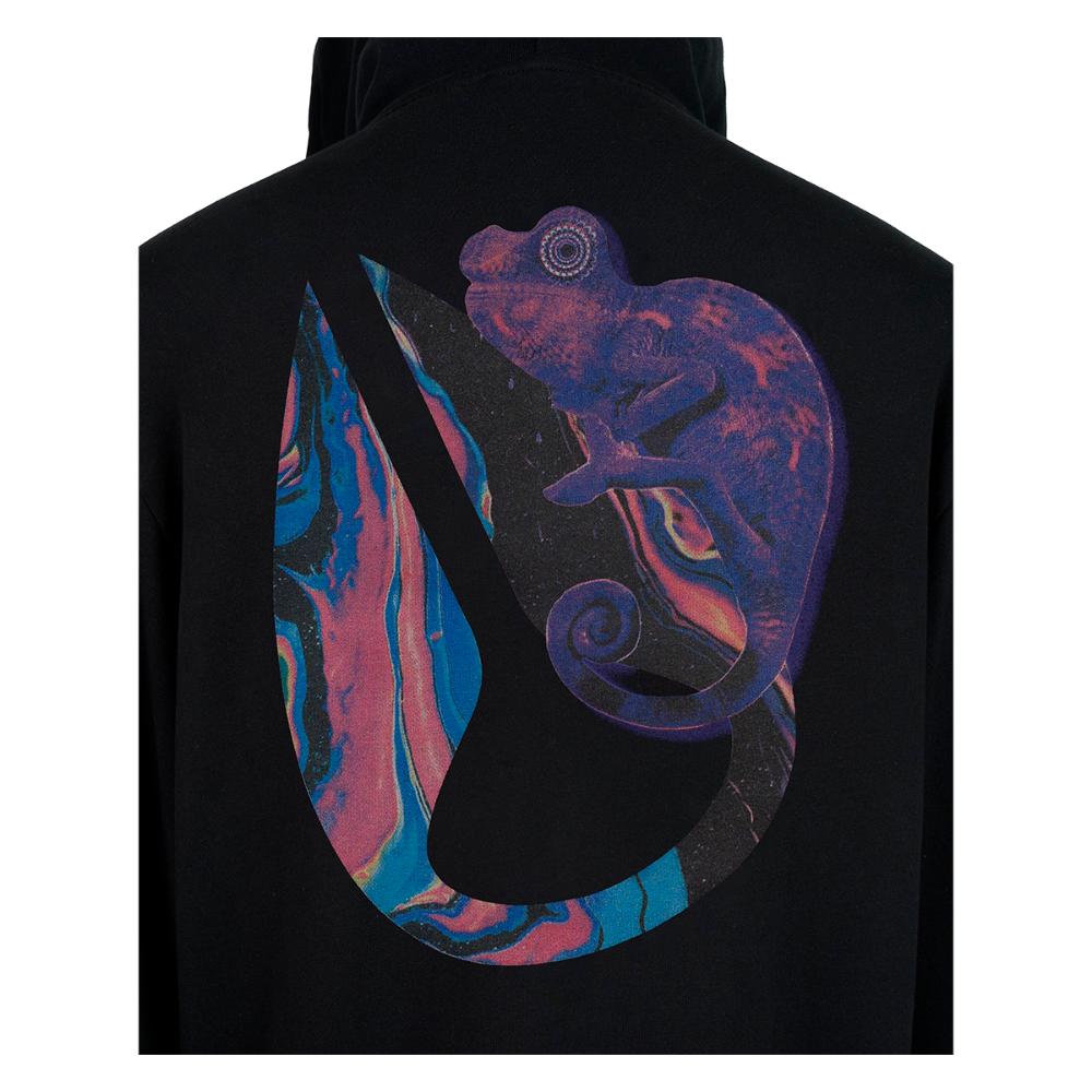 Polerón Nixon Men Full Zipper Iguana Black