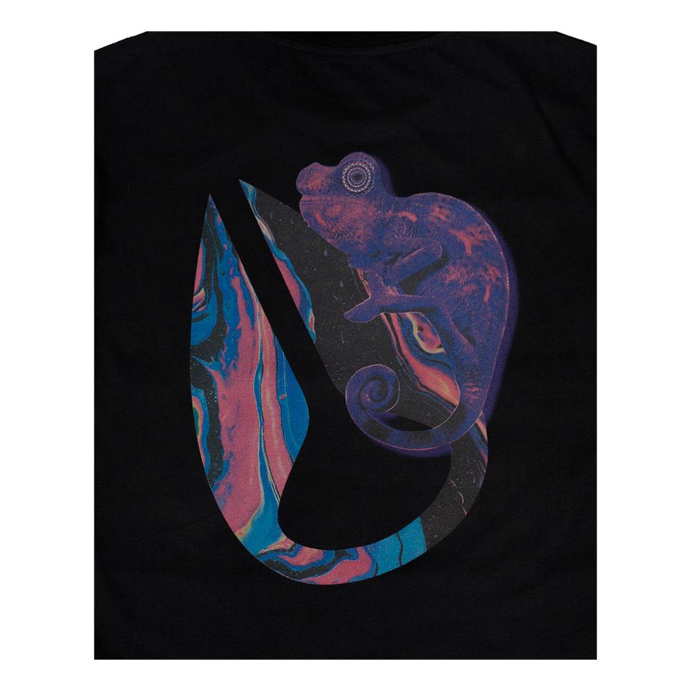 Polera Nixon Men Black Iguana Blue Fuchsia