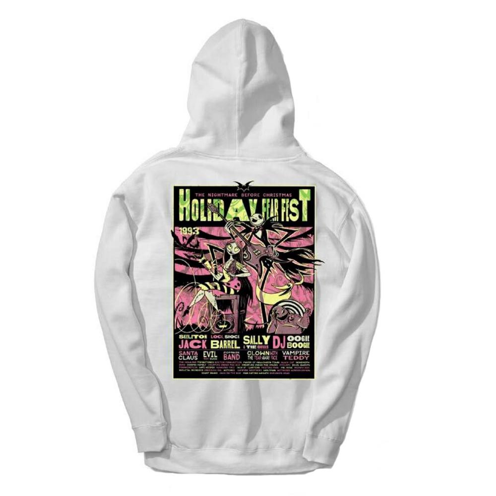 Poleron Men Nightmare Before Christmas Hoodie White