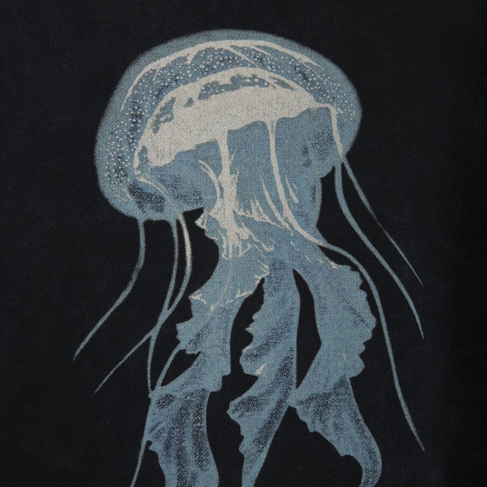 Poleron Men Full Zipper Jellyfish Print