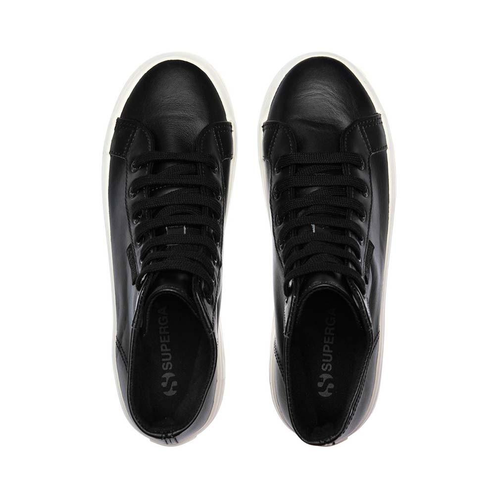 Zapatilla 2341 Alpina Nappa Black F Avorio
