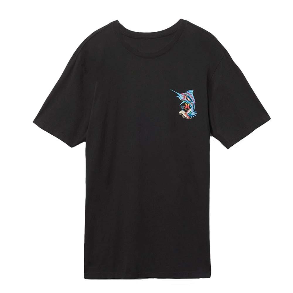 Polera Everyday Washed Trippy Fish Black