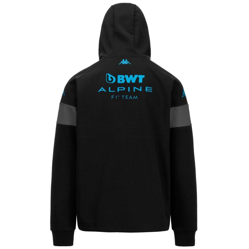 Chaqueta Kappa Men Supporter Adorfeo ALPINE F1 Black Grey Light Blue