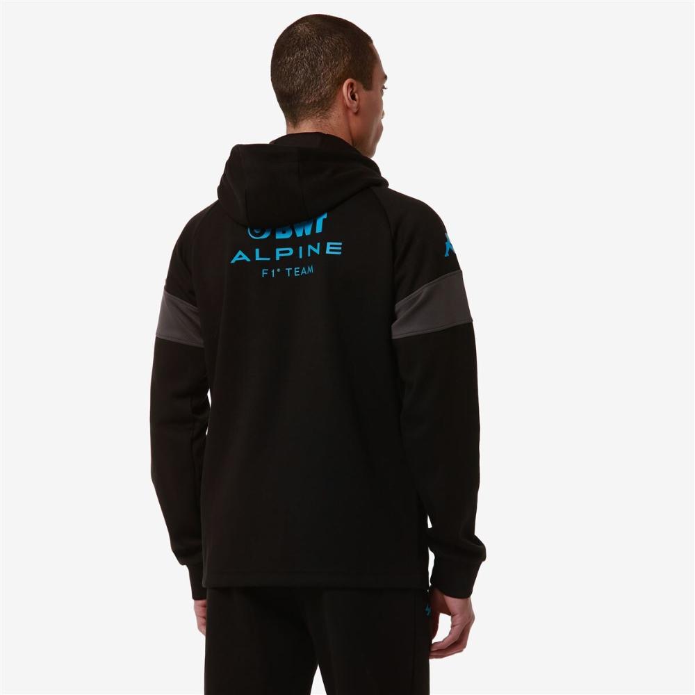 Chaqueta Kappa Men Supporter Adorfeo ALPINE F1 Black Grey Light Blue