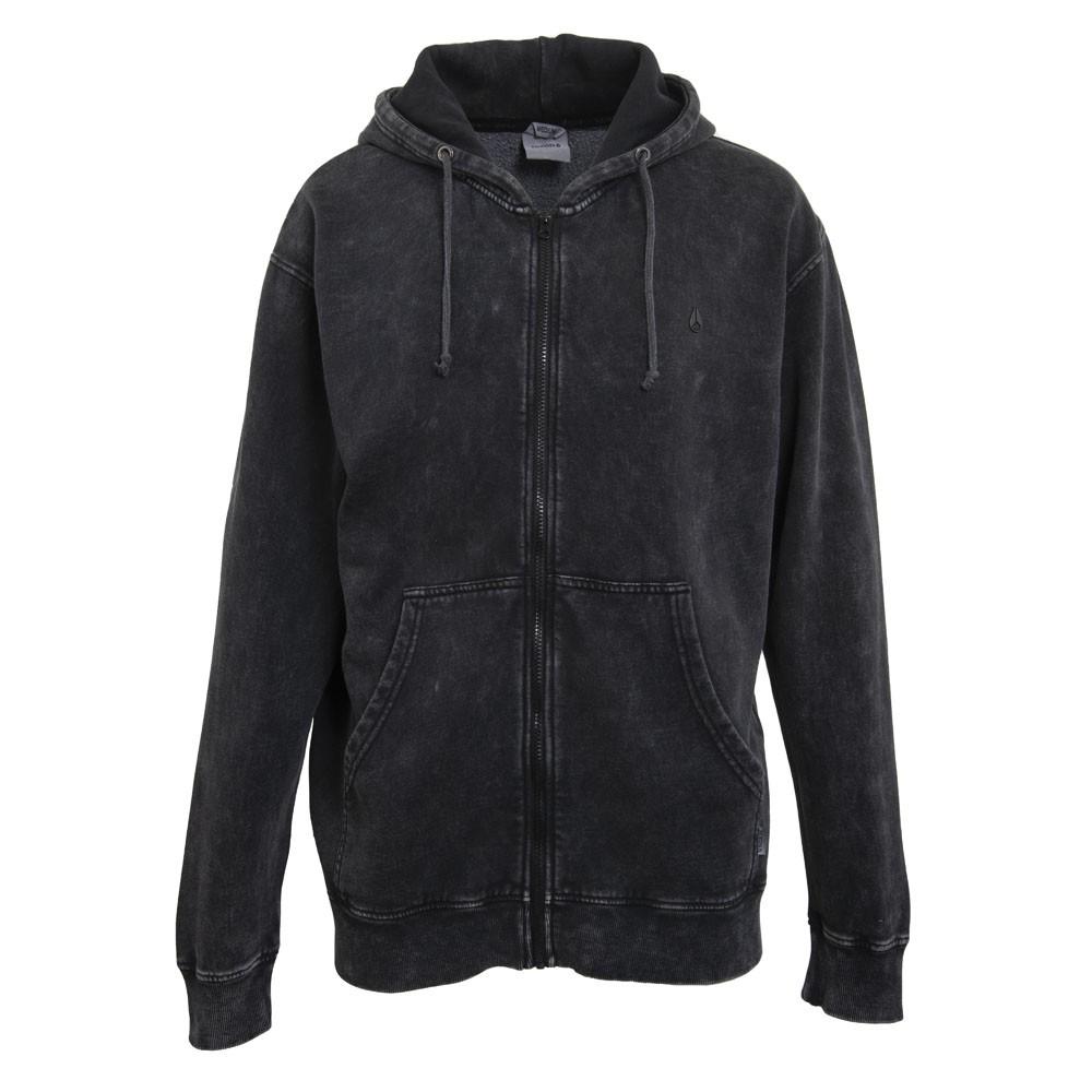 Polerón Zipper Men Black Logo Back Rainbow