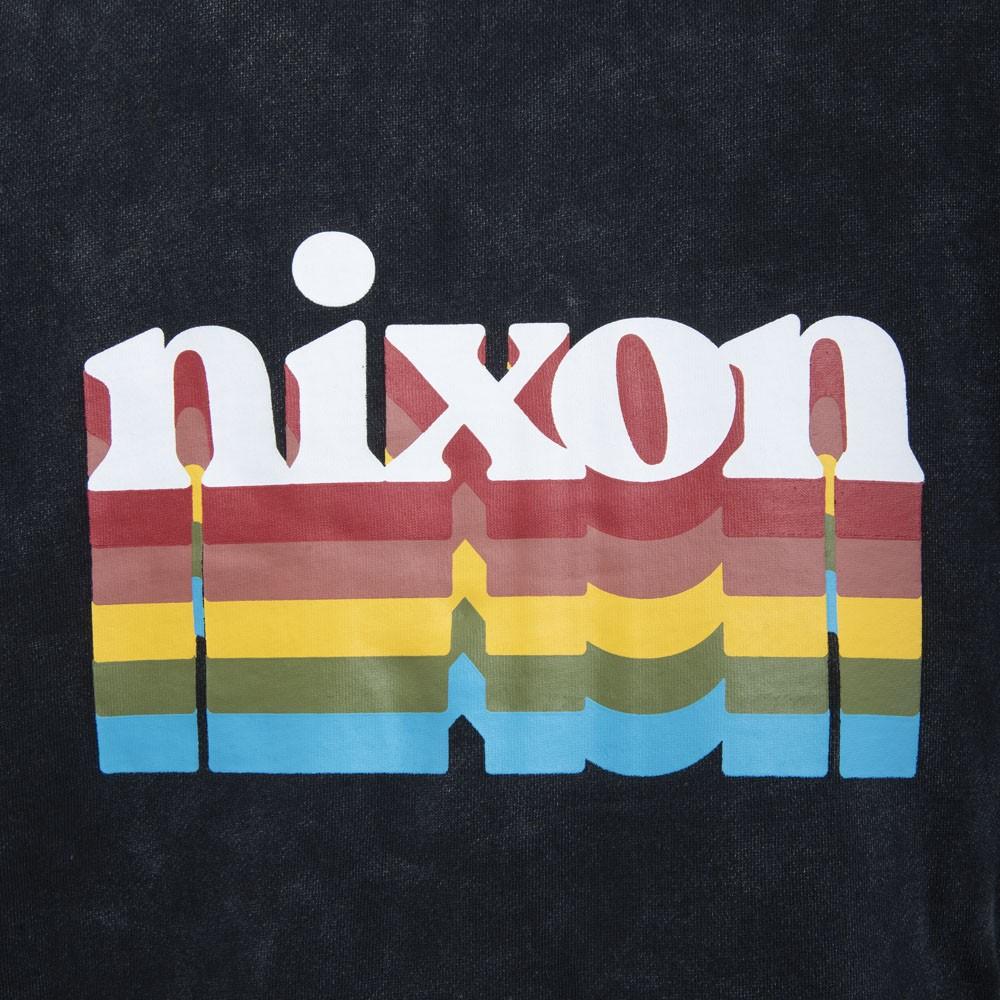 Polerón Zipper Men Black Logo Back Rainbow